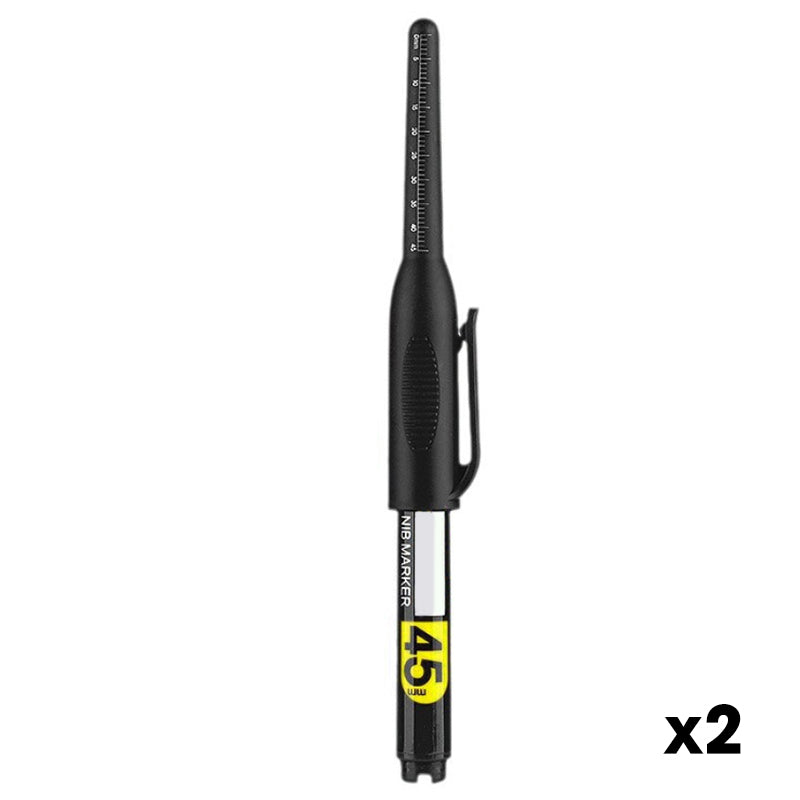 🎯Marqueur à trou profond de 45 mm – pointe extra-longue, règle intégrée