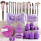💄PROMO LIMITÉE 50%✨Ensemble Pinceaux & Éponges de Maquillage (40 ou 51 Pièces) – Tout-en-Un, Doux, Économiseur de Produit, 5 Kits Couleurs au Choix 🎨