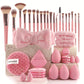 💄PROMO LIMITÉE 50%✨Ensemble Pinceaux & Éponges de Maquillage (40 ou 51 Pièces) – Tout-en-Un, Doux, Économiseur de Produit, 5 Kits Couleurs au Choix 🎨