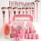 💄PROMO LIMITÉE 50%✨Ensemble Pinceaux & Éponges de Maquillage (40 ou 51 Pièces) – Tout-en-Un, Doux, Économiseur de Produit, 5 Kits Couleurs au Choix 🎨