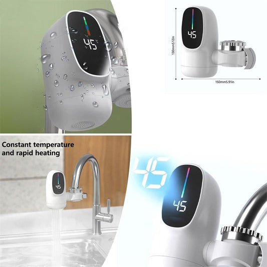 🚰PROMO FLASH 50%✨Chauffe-Eau Instantané d'Évier – 3400W, Affichage Numérique, Installation Facile, Économie d'Énergie, Parfait pour Cuisine/Salle de Bain✨