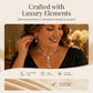 📢50 % DE RÉDUCTION⏰Ensemble collier et boucles d'oreilles « Fleur » en zircon pour femme