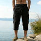 👖Pantalon capri cargo en lin mélangé pour homme🌬️Léger, respirant et conçu pour le confort