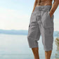 👖Pantalon capri cargo en lin mélangé pour homme🌬️Léger, respirant et conçu pour le confort