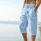 👖Pantalon capri cargo en lin mélangé pour homme🌬️Léger, respirant et conçu pour le confort