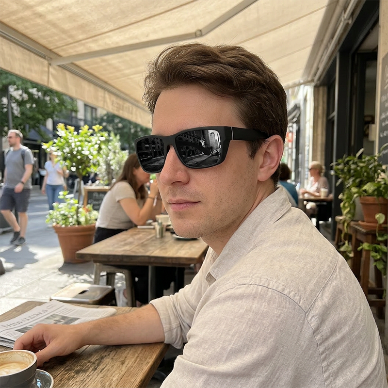 📢 Mi-saison : −50 % – ne ratez pas cette offre ! ⏰🕶️ Lunettes de soleil polarisées pour femme et homme – design carré, miroir coloré – idéales pour le vélo, la course et les activités en extérieur ☀️