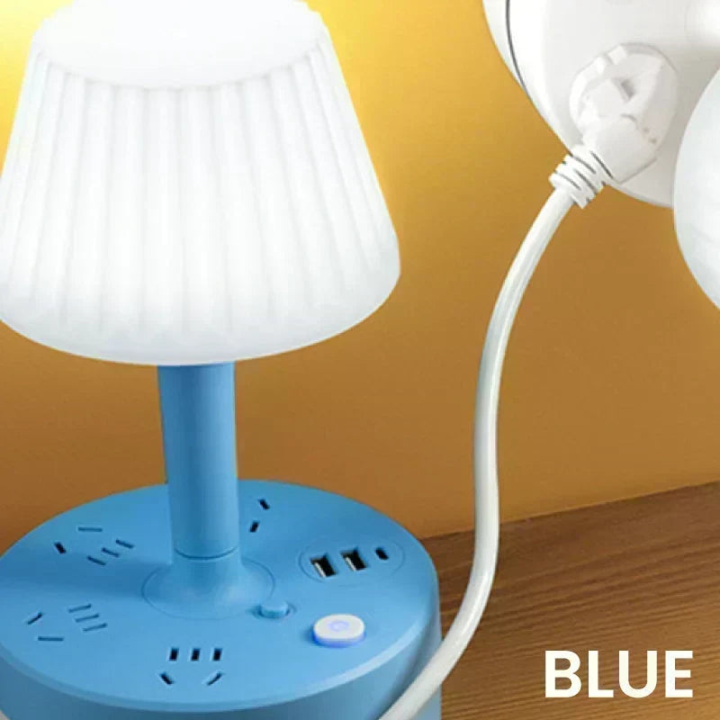 💡Lampe de chevet avec prises USB et secteur,3/4 prises secteur, 2 ports USB, 1 port Type-C. ⭐🏠