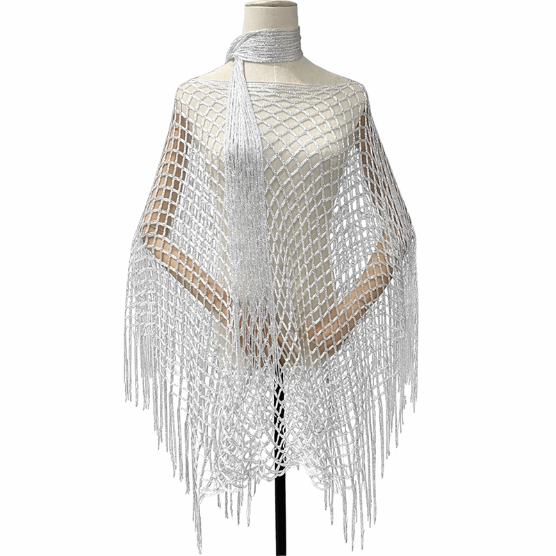 🏆 Paréo d'été en crochet métallique – Léger, aéré et naturellement élégant pour l'été.💐