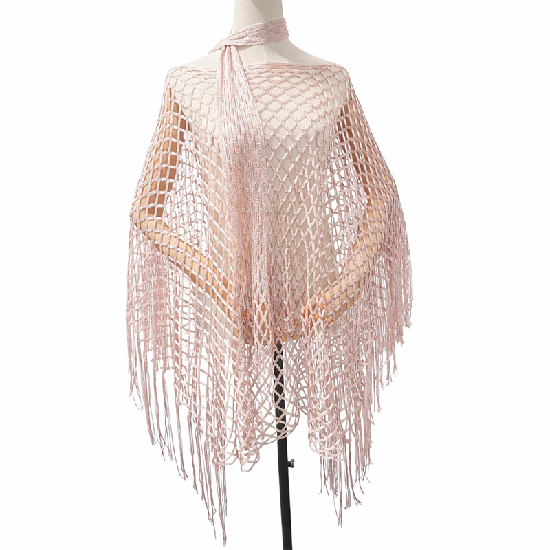 🏆 Paréo d'été en crochet métallique – Léger, aéré et naturellement élégant pour l'été.💐
