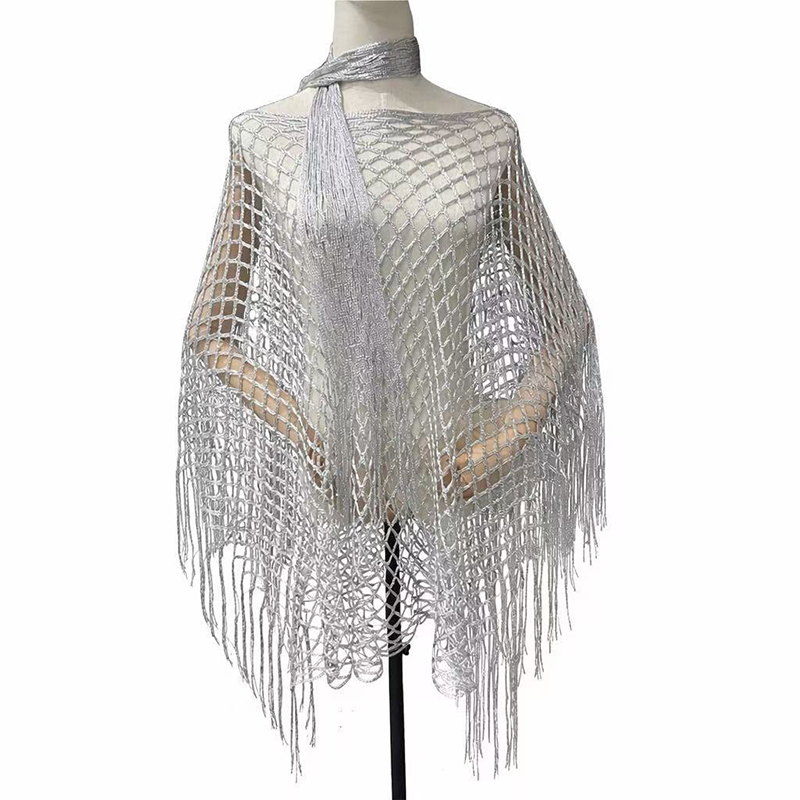 🏆 Paréo d'été en crochet métallique – Léger, aéré et naturellement élégant pour l'été.💐