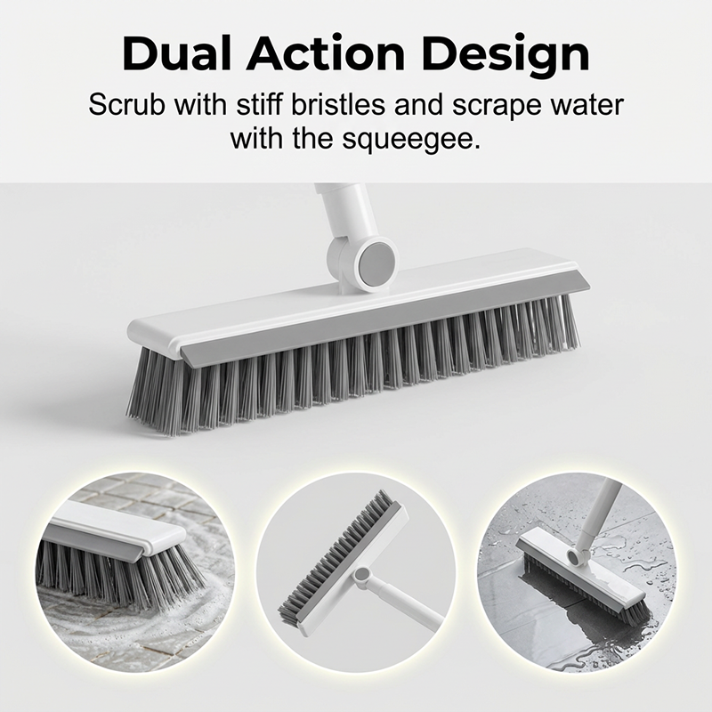 🎉Prix surprise🧹 Brosse 2-en-1 pour joints et coins avec raclette