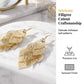 📢📢50 % DE RÉDUCTION⏰Boucles d'oreilles élégantes pour femme, en forme de feuilles ajourées en cascade