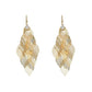 📢📢50 % DE RÉDUCTION⏰Boucles d'oreilles élégantes pour femme, en forme de feuilles ajourées en cascade