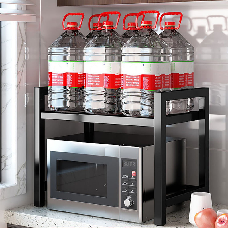 📦50% DE RÉDUCTION💥Étagère extensible pour micro-ondes – Réglable, crochets & charge 75kg – Gain de place, sans perçage – idéale pour petits espaces ou cuisine 🍽️✨