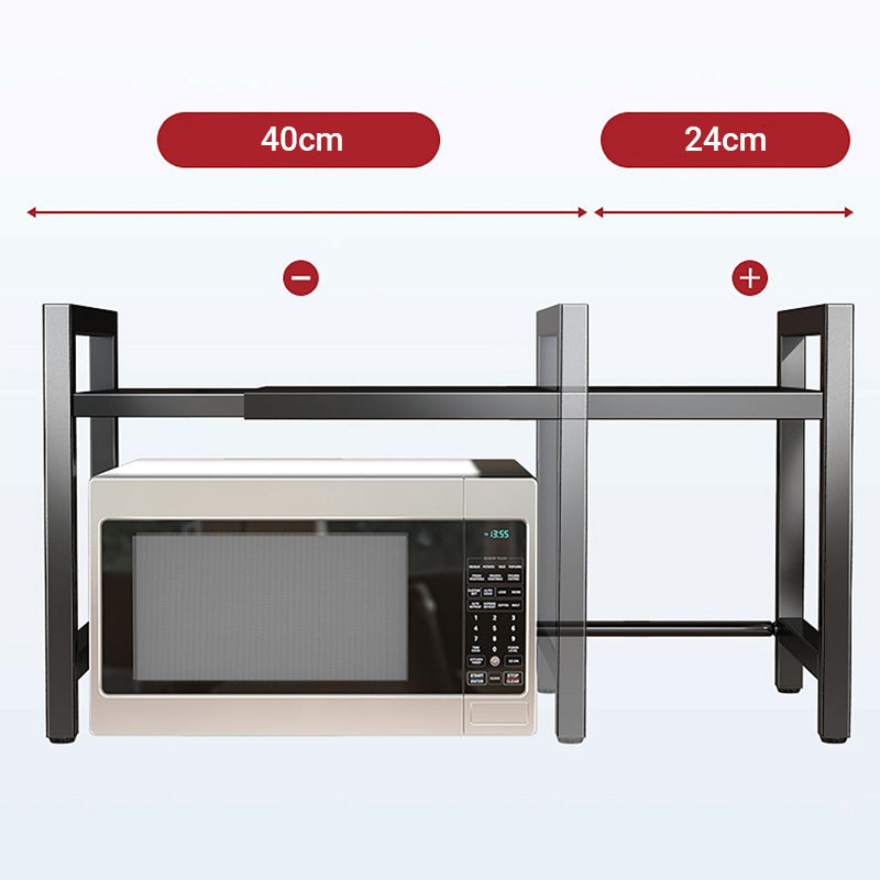 📦50% DE RÉDUCTION💥Étagère extensible pour micro-ondes – Réglable, crochets & charge 75kg – Gain de place, sans perçage – idéale pour petits espaces ou cuisine 🍽️✨