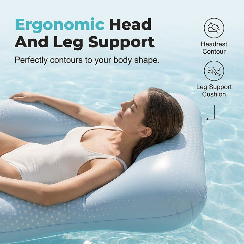 Matelas flottant de piscine en PVC doux pour la peau