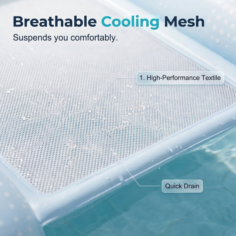 Matelas flottant de piscine en PVC doux pour la peau