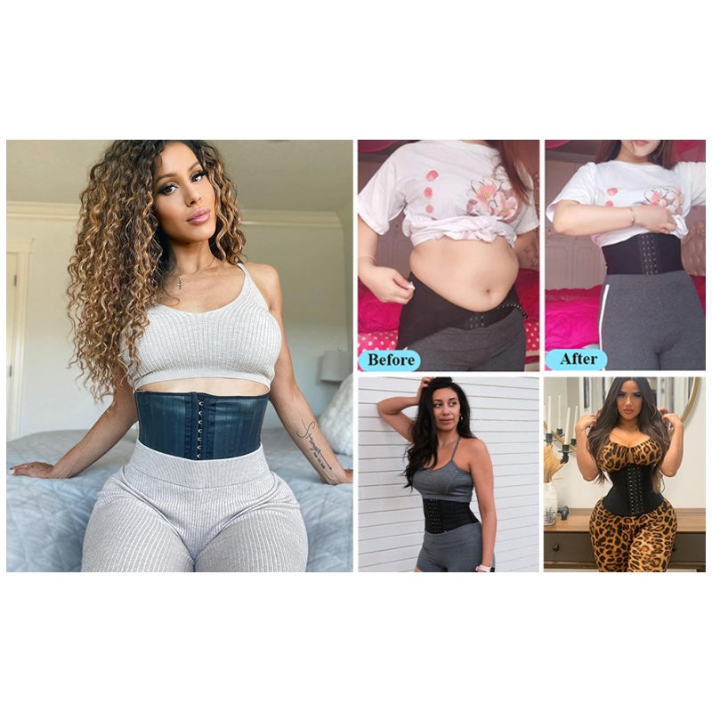 ✨PROMO FLASH 50%🖤Corset Noir Femme – Sculpte la Silhouette, Respirant, Sans Couture, 5 Tailles, Parfait sous Vêtements & pour Post-Partum🍃