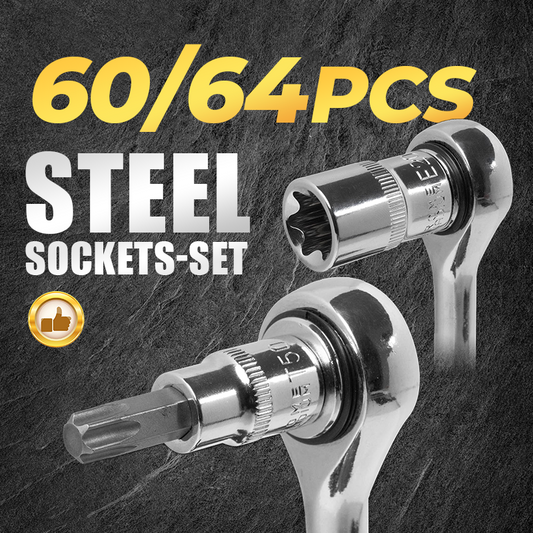 🔧 50% DE RÉDUCTION ! ⚙️ Jeu de Douilles en Acier CR-V - 32 Pièces avec Cliquet, Compatible avec la Plupart des Écrous et Boulons 🛠️📦