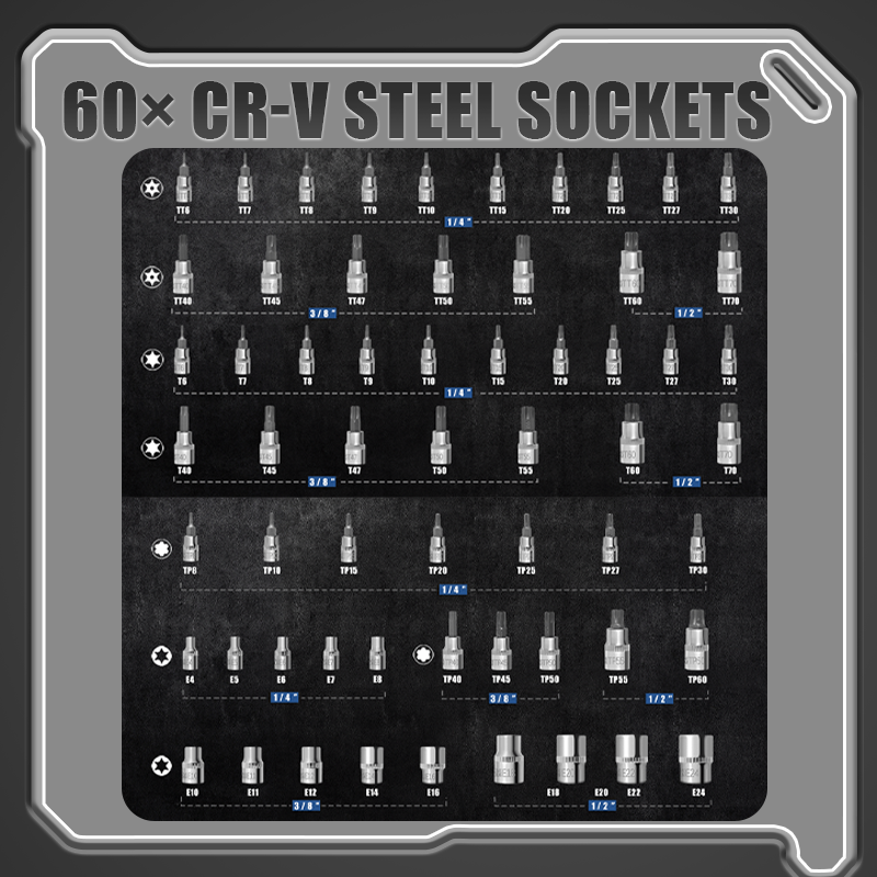 🔧 50% DE RÉDUCTION ! ⚙️ Jeu de Douilles en Acier CR-V - 32 Pièces avec Cliquet, Compatible avec la Plupart des Écrous et Boulons 🛠️📦