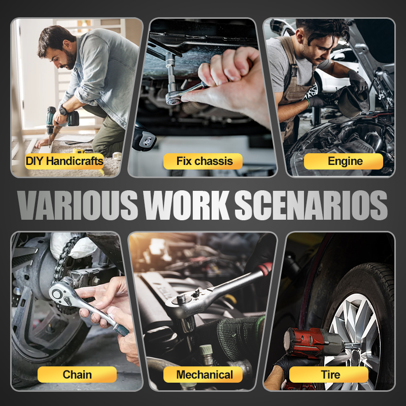 🔧 50% DE RÉDUCTION ! ⚙️ Jeu de Douilles en Acier CR-V - 32 Pièces avec Cliquet, Compatible avec la Plupart des Écrous et Boulons 🛠️📦