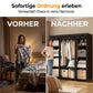 📦 50% DE RÉDUCTION! 🏠 Armoire Portable en Tissu – Acier, 3 tailles & montage facile – Idéale pour chambre & dressing ✨
