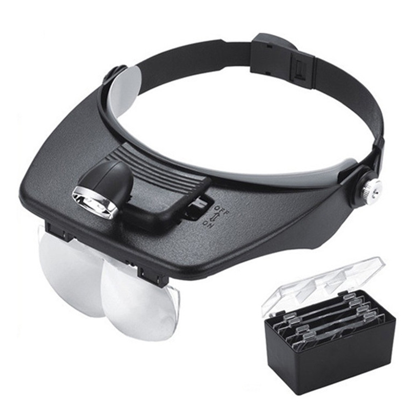 🔬 PROMO LIMITÉE 50% DE RÉDUCTION ! 💥 Loupe Frontale LED avec 4 Lentilles – Mains Libres, Zoom Précis, Lumière Intégrée ✨