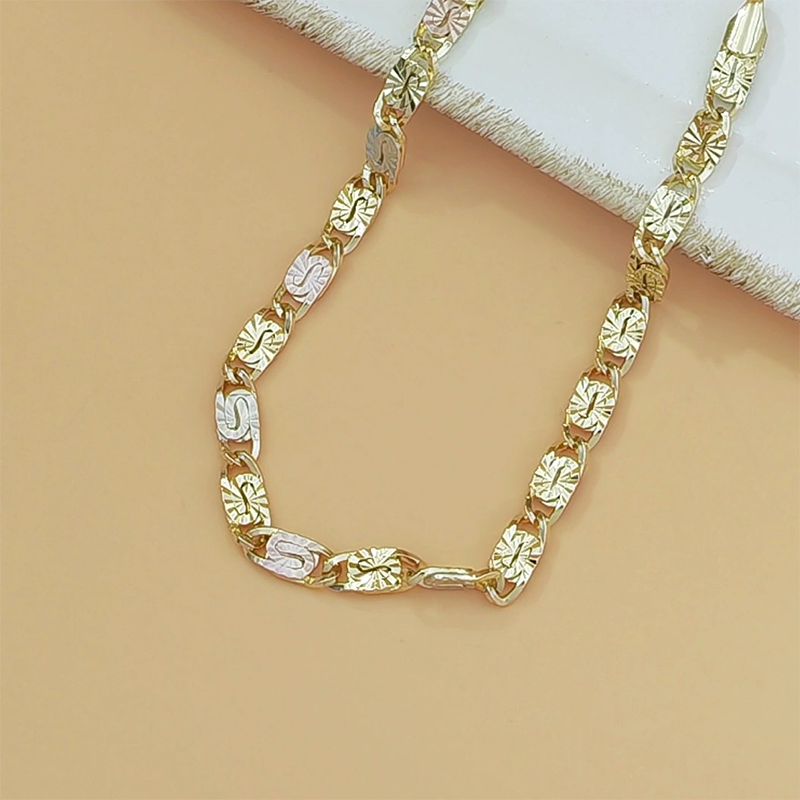 ⌚ PROMO LIMITÉE 50% DE RÉDUCTION ! 💥 Bracelet Maillons Tricolore – Or, Or Rose, Or Blanc – Look Moderne ✨