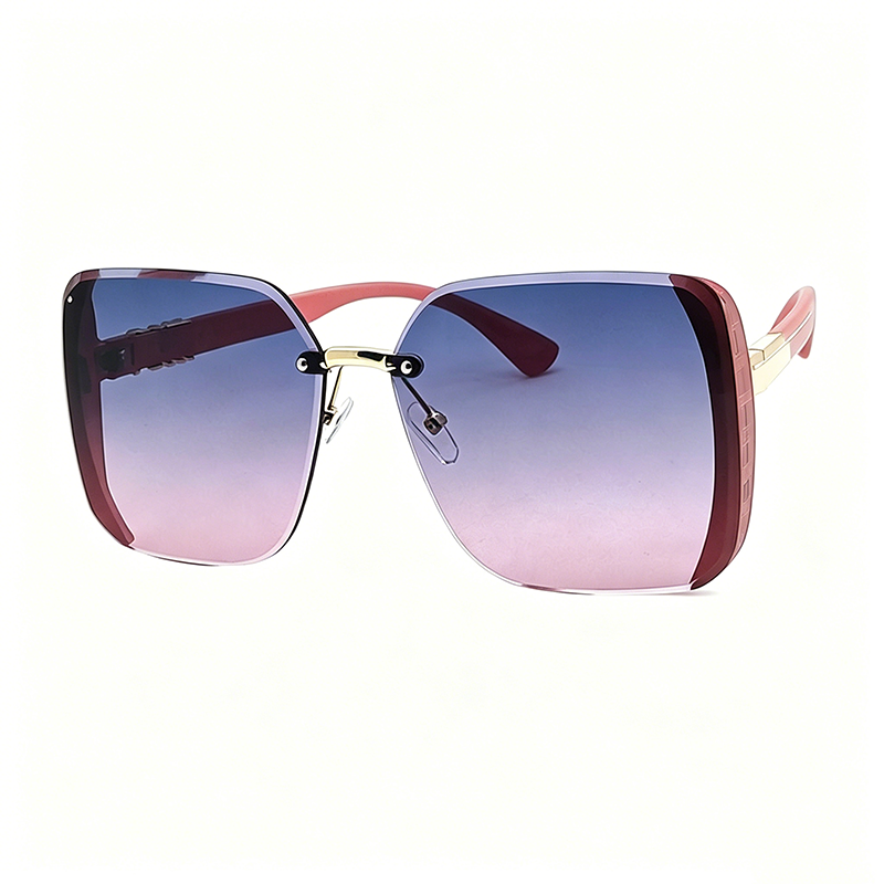 🕶️PROMO LIMITÉE 50% DE RÉDUCTION💥Lunettes Soleil Carrées Oversize Sans Monture – Verres Dégradés, Pailletés, Protection UV✨