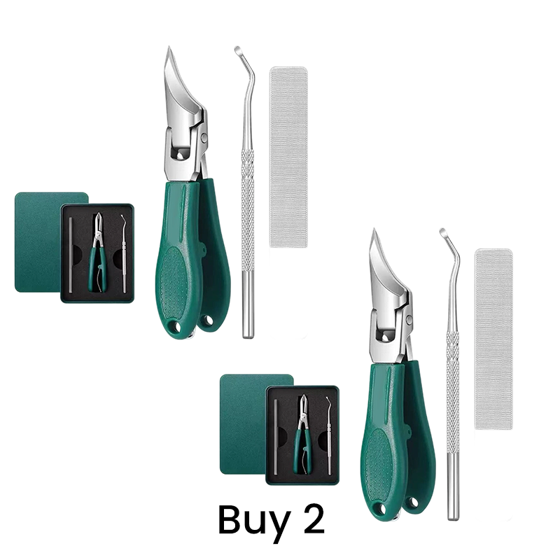 💅✂️ Kit coupe-ongles pro 3 pièces – Lames courbées et précises, soin à domicile, des outils adaptés aux mains et aux pieds pour une coupe nette, sûre et confortable 🏠✨