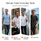 👔 50% DE RÉDUCTION 🌿 Chemise homme à manches courtes coupe ample unie – Coton respirant & coupe décontractée – Confort toute la journée – indispensable pour le travail, les week-ends ou les sorties 🧢🌸