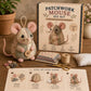 🐭✨ PROMO FLASH 50% ! Trousse à Couture Vintage Faite Main en Forme de Souris – Kit DIY Patchwork, 3 Coloris, Idéal Débutants & Passionnés 🧵