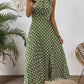 ⏰Robe Femme Pois & Dos Nu – Coupe Haute Taille, Jupe Plissée, Sans Manches, 3 Couleurs, 4 Tailles, Style Rétro & Élégant ✨