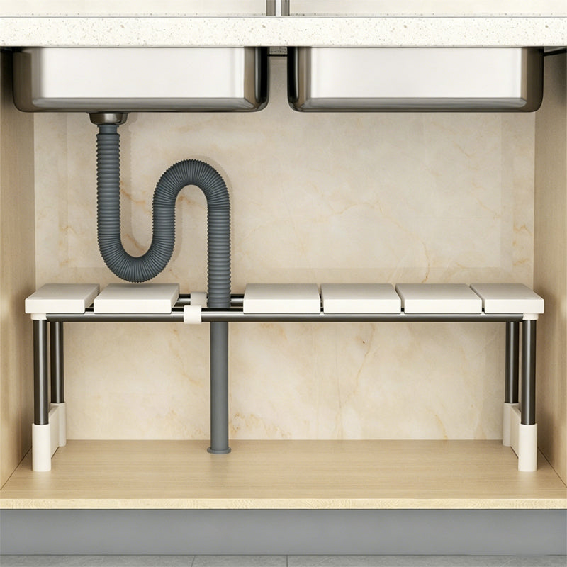 ⏳🍽️ PROMO FLASH -50% ! Étagère Coulissante Sous-Évier – Gain de Place, Drainage Rapide, 2 Niveaux, Installation Facile, Idéale Cuisine & Rangement 🧽