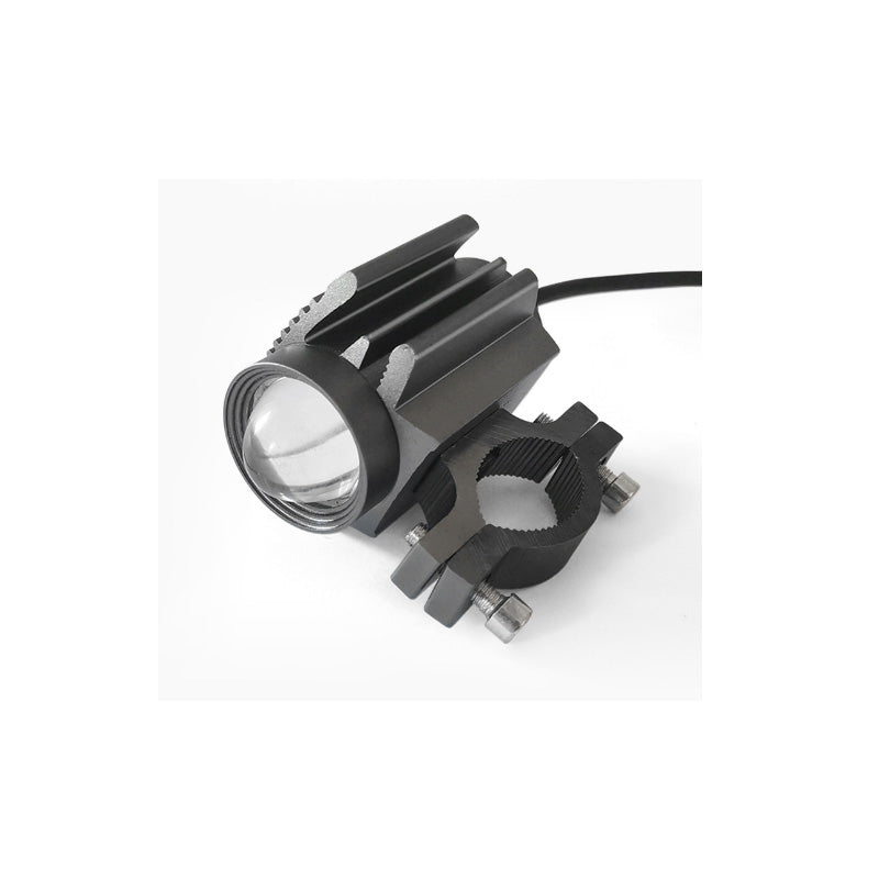 Projecteur LED universel pour moto – feu auxiliaire de conduite à double couleur