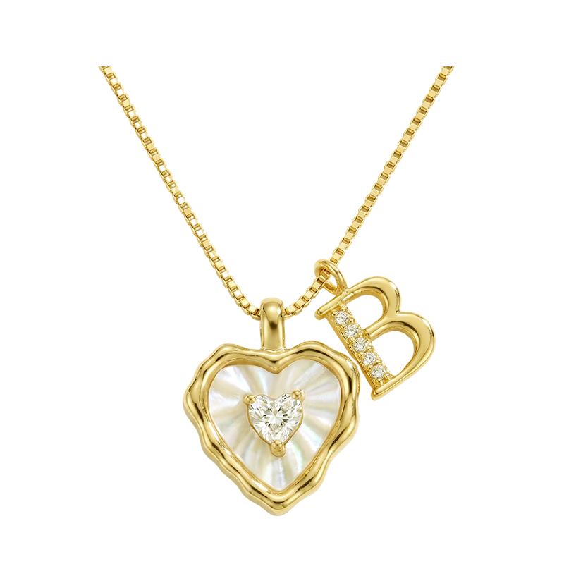 💎 PROMO LIMITÉE -50% ! ✨ Collier Micro Pavé Lettre & Cœur – Pendentif Initial A–Z, Chaîne Titane Anti-Rouille, Ajustable 45+5cm · Style Hip-Hop Romantique 💥