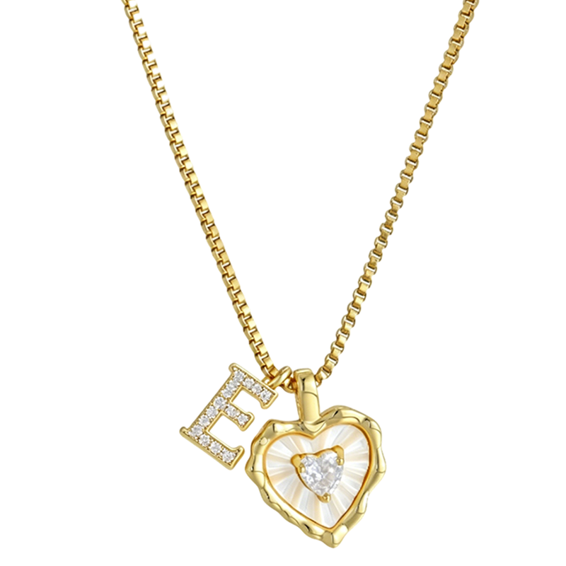 💎 PROMO LIMITÉE -50% ! ✨ Collier Micro Pavé Lettre & Cœur – Pendentif Initial A–Z, Chaîne Titane Anti-Rouille, Ajustable 45+5cm · Style Hip-Hop Romantique 💥