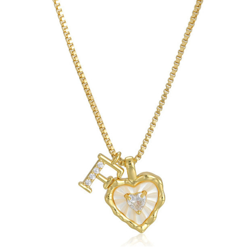 💎 PROMO LIMITÉE -50% ! ✨ Collier Micro Pavé Lettre & Cœur – Pendentif Initial A–Z, Chaîne Titane Anti-Rouille, Ajustable 45+5cm · Style Hip-Hop Romantique 💥