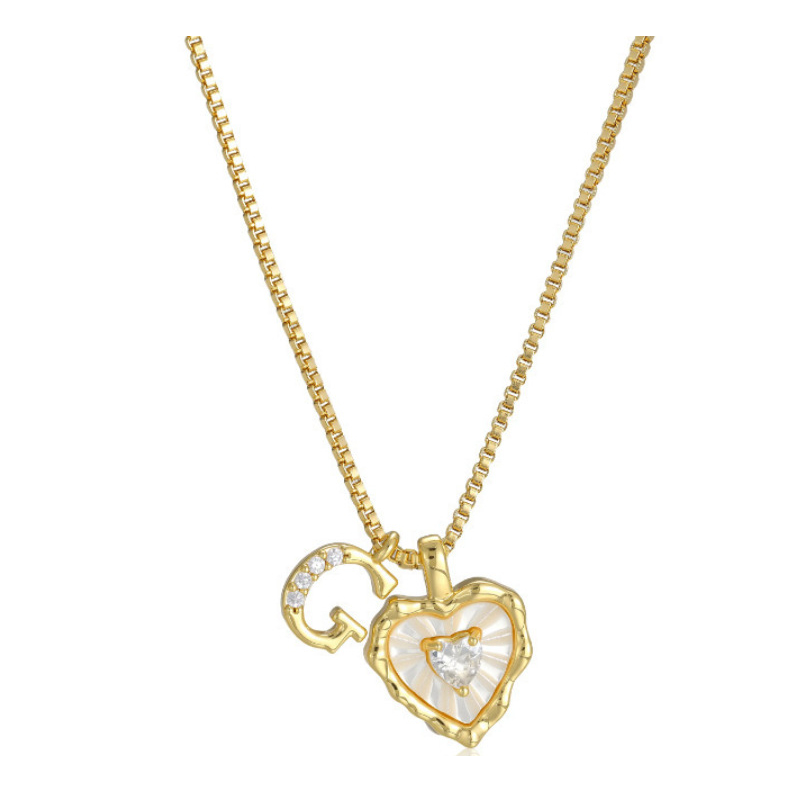 💎 PROMO LIMITÉE -50% ! ✨ Collier Micro Pavé Lettre & Cœur – Pendentif Initial A–Z, Chaîne Titane Anti-Rouille, Ajustable 45+5cm · Style Hip-Hop Romantique 💥