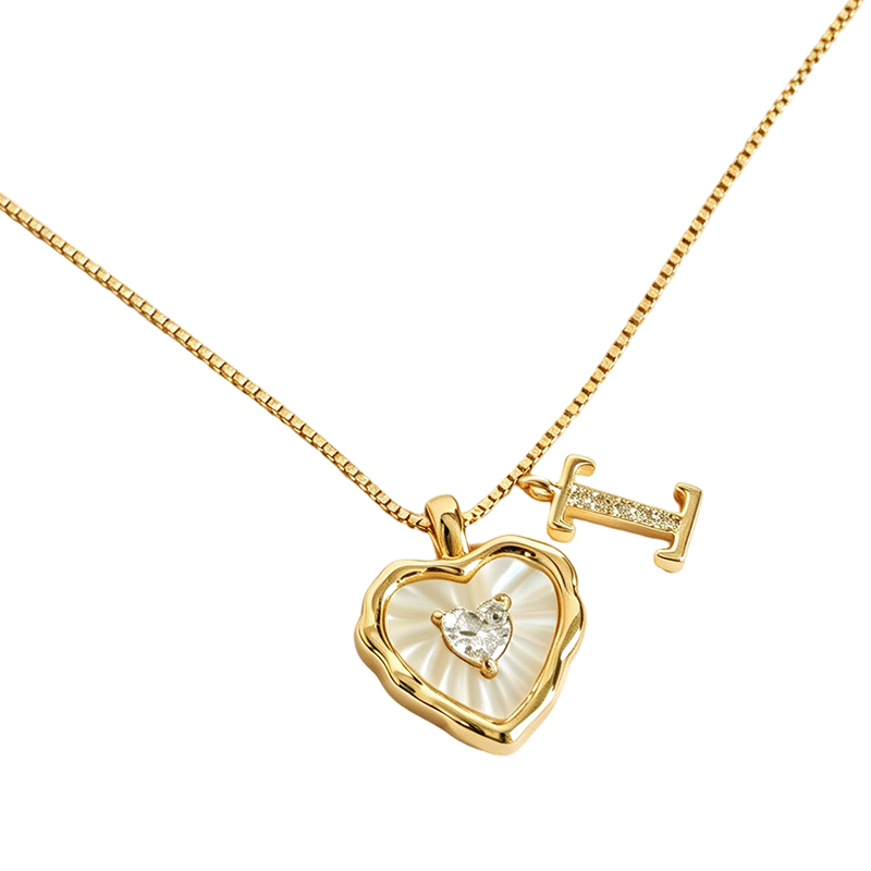 💎 PROMO LIMITÉE -50% ! ✨ Collier Micro Pavé Lettre & Cœur – Pendentif Initial A–Z, Chaîne Titane Anti-Rouille, Ajustable 45+5cm · Style Hip-Hop Romantique 💥