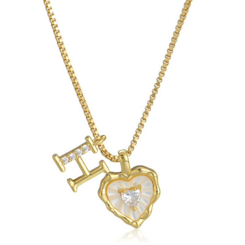 💎 PROMO LIMITÉE -50% ! ✨ Collier Micro Pavé Lettre & Cœur – Pendentif Initial A–Z, Chaîne Titane Anti-Rouille, Ajustable 45+5cm · Style Hip-Hop Romantique 💥