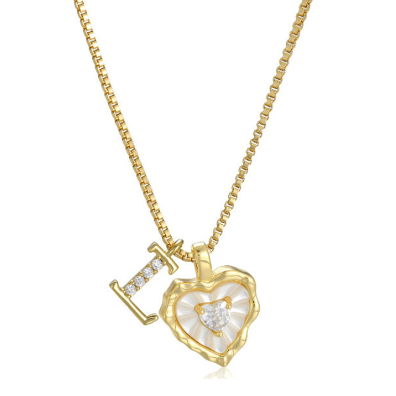 💎 PROMO LIMITÉE -50% ! ✨ Collier Micro Pavé Lettre & Cœur – Pendentif Initial A–Z, Chaîne Titane Anti-Rouille, Ajustable 45+5cm · Style Hip-Hop Romantique 💥