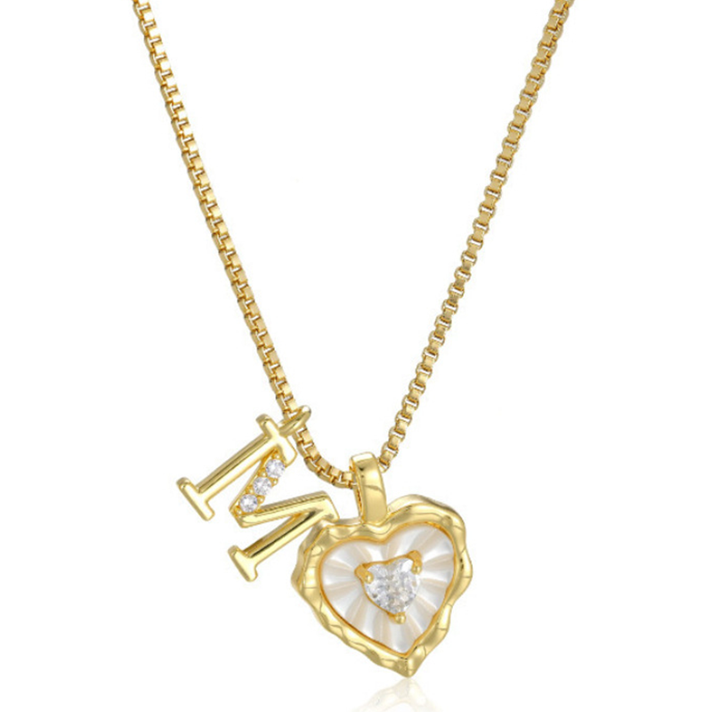 💎 PROMO LIMITÉE -50% ! ✨ Collier Micro Pavé Lettre & Cœur – Pendentif Initial A–Z, Chaîne Titane Anti-Rouille, Ajustable 45+5cm · Style Hip-Hop Romantique 💥