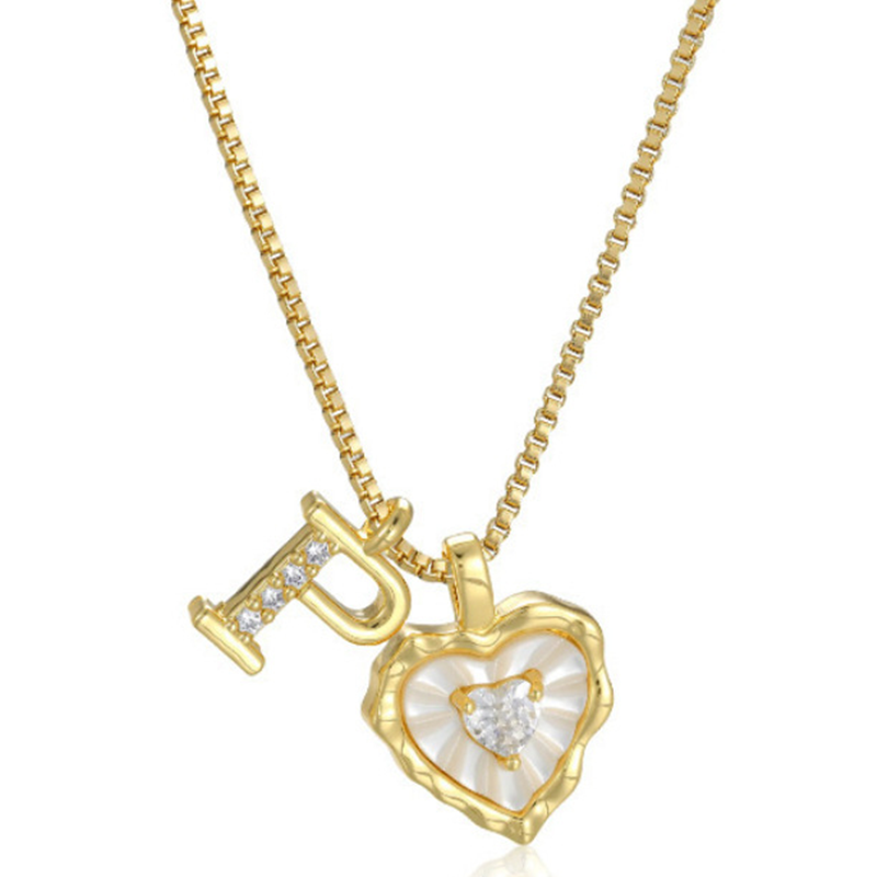 💎 PROMO LIMITÉE -50% ! ✨ Collier Micro Pavé Lettre & Cœur – Pendentif Initial A–Z, Chaîne Titane Anti-Rouille, Ajustable 45+5cm · Style Hip-Hop Romantique 💥