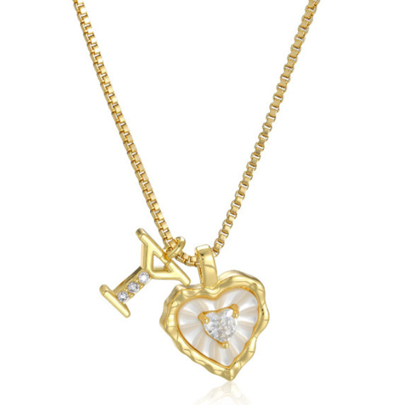 💎 PROMO LIMITÉE -50% ! ✨ Collier Micro Pavé Lettre & Cœur – Pendentif Initial A–Z, Chaîne Titane Anti-Rouille, Ajustable 45+5cm · Style Hip-Hop Romantique 💥