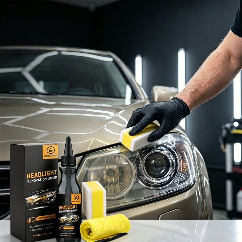🚗 PROMO LIMITÉE 50% DE RÉDUCTION ! 💥 Liquide Rénovation Phares Ultime – Anti-Jaunissement, Protection UV, Kit Complet ✨