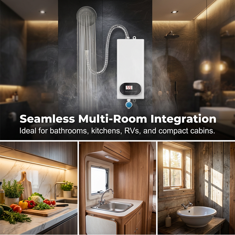 🔥 PROMO FLASH : 50% DE RÉDUCTION ! 💧 Chauffe-Eau Électrique Instantané Compact & Sûr – Design Ultra-Compact Sans Réservoir – Affichage LED Intelligent – Protection Anti-Fuite & Surchauffe – Idéal Sous Évier, Salle de Bain & Camping-Car 🏠