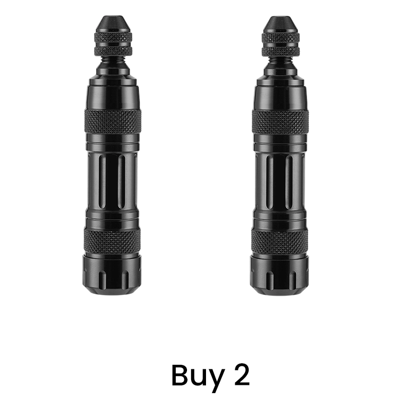 Kit de réparation pour pneus tubeless en coffret aluminium