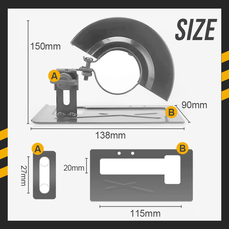 Kit de protection du support de coupe pour meuleuse d'angle