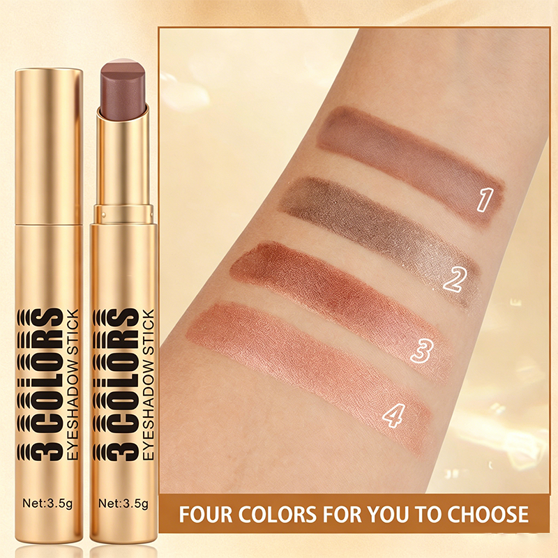 💄 PROMO LIMITÉE -50% ! 🌈 Bâton Fard à Paupières Dégradé 3-en-1 – Embout Courbe, Longue Tenue Waterproof & Dégradé en 1 Seul Trait ✨
